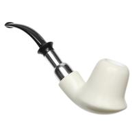IMP Meerschaum Smooth Volcano with Silver (with Pocket Case)