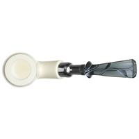 IMP Meerschaum Smooth Bent Billiard with Silver (with Pocket Case)
