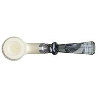 IMP Meerschaum Lattice Bent Apple with Silver (with Pocket Case)