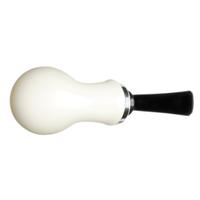 IMP Meerschaum Smooth Reverse Calabash Bent Apple with Silver (with Pocket Case)