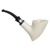 IMP Meerschaum Rusticated Pickaxe with Silver (with Case and Churchwarden Stem)