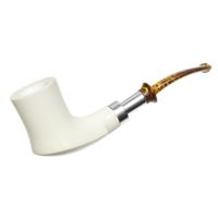IMP Meerschaum Smooth Freehand  with Silver (with Pocket Case)
