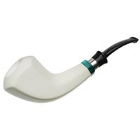 IMP Meerschaum Smooth Paneled Horn with Silver (with Case)