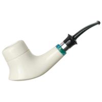 IMP Meerschaum Smooth Volcano with Silver (with Case)