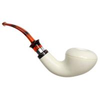IMP Meerschaum Smooth Rhodesian with Silver (with Case)