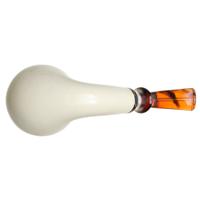 IMP Meerschaum Smooth Rhodesian with Silver (with Case)