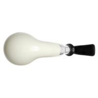 IMP Meerschaum Spot Carved Bent Billiard with Silver (with Case)