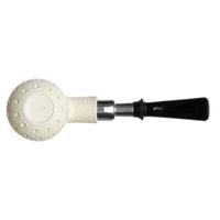 IMP Meerschaum Lattice Bent Apple with Silver (with Case)