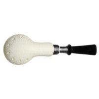 IMP Meerschaum Lattice Bent Apple with Silver (with Case)