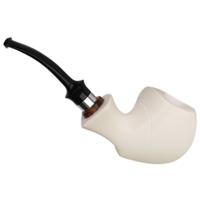 IMP Meerschaum Smooth Freehand with Silver (with Case and Churchwarden Stem)