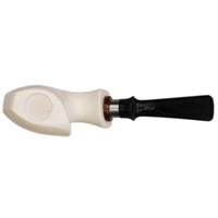 IMP Meerschaum Smooth Freehand with Silver (with Case and Churchwarden Stem)
