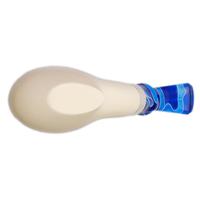 IMP Meerschaum Spot Carved Freehand with Silver (with Case and Churchwarden Stem)