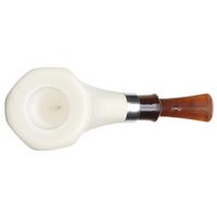 IMP Meerschaum Smooth Paneled Horn with Silver (with Case)