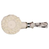 IMP Meerschaum Lattice Bent Dublin with Silver (with Case)