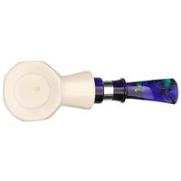 IMP Meerschaum Smooth Paneled Poker with Silver (with Case)