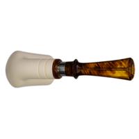 IMP Meerschaum Smooth Bent Billiard with Silver (with Case)