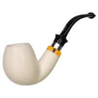 IMP Meerschaum Smooth Bent Egg with Silver (with Case)