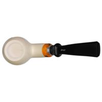 IMP Meerschaum Smooth Bent Egg with Silver (with Case)