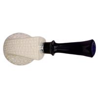 IMP Meerschaum Lattice Bent Egg with Silver (with Case)