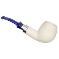IMP Meerschaum Smooth Bent Billiard with Silver (with Case)