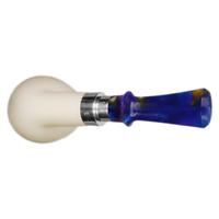 IMP Meerschaum Smooth Bent Billiard with Silver (with Case)