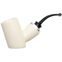 IMP Meerschaum Smooth Reverse Calabash Poker with Silver (with Case)