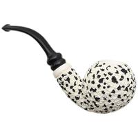 IMP Meerschaum Rusticated Bent Ball (with Case)