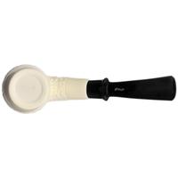 IMP Meerschaum Partially Rusticated Bent Billiard (with Case)