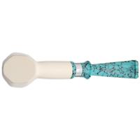 IMP Meerschaum Paneled Smooth Poker with Silver (with Case and Churchwarden Stem)
