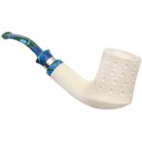 IMP Meerschaum Lattice Bent Billiard with Silver (with Case)