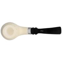 IMP Meerschaum Lattice Bent Egg with Silver (with Case)