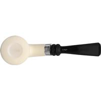 IMP Meerschaum Rusticated Bent Dublin with Silver (with Case)