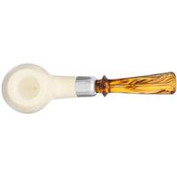 IMP Meerschaum Smooth Bent Egg with Silver (with Case)