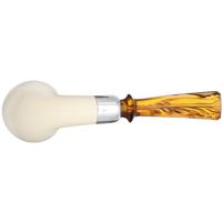 IMP Meerschaum Smooth Bent Egg with Silver (with Case)