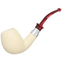 IMP Meerschaum Smooth Bent Egg with Silver (with Case)