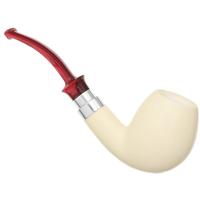 IMP Meerschaum Smooth Bent Egg with Silver (with Case)