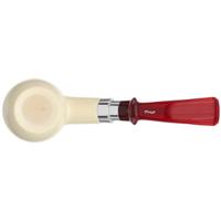 IMP Meerschaum Smooth Bent Egg with Silver (with Case)