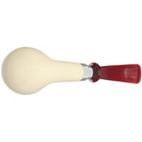 IMP Meerschaum Smooth Bent Egg with Silver (with Case)