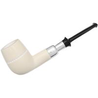IMP Meerschaum Spot Carved Billiard with Silver (with Case)