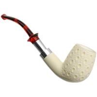 IMP Meerschaum Lattice Bent Egg with Silver (with Case)