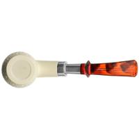 IMP Meerschaum Lattice Bent Egg with Silver (with Case)