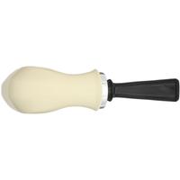IMP Meerschaum Smooth Paneled Reverse Calabash Bent Egg with Silver (with Pocket Case)