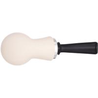 IMP Meerschaum Rusticated Reverse Calabash Bent Egg with Silver (with Case and Extra Stem)