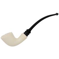 IMP Meerschaum Smooth Bent Dublin Churchwarden (with Case)