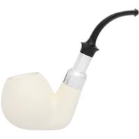 IMP Meerschaum Smooth Oom Paul with Silver (with Case)