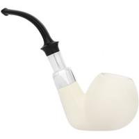 IMP Meerschaum Smooth Oom Paul with Silver (with Case)
