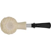 IMP Meerschaum Lattice Bent Dublin with Silver (with Case)