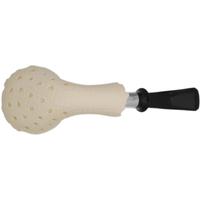 IMP Meerschaum Lattice Bent Dublin with Silver (with Case)