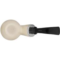 IMP Meerschaum Smooth Reverse Calabash Bent Apple with Silver (with Case)