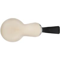 IMP Meerschaum Smooth Reverse Calabash Bent Apple with Silver (with Case)